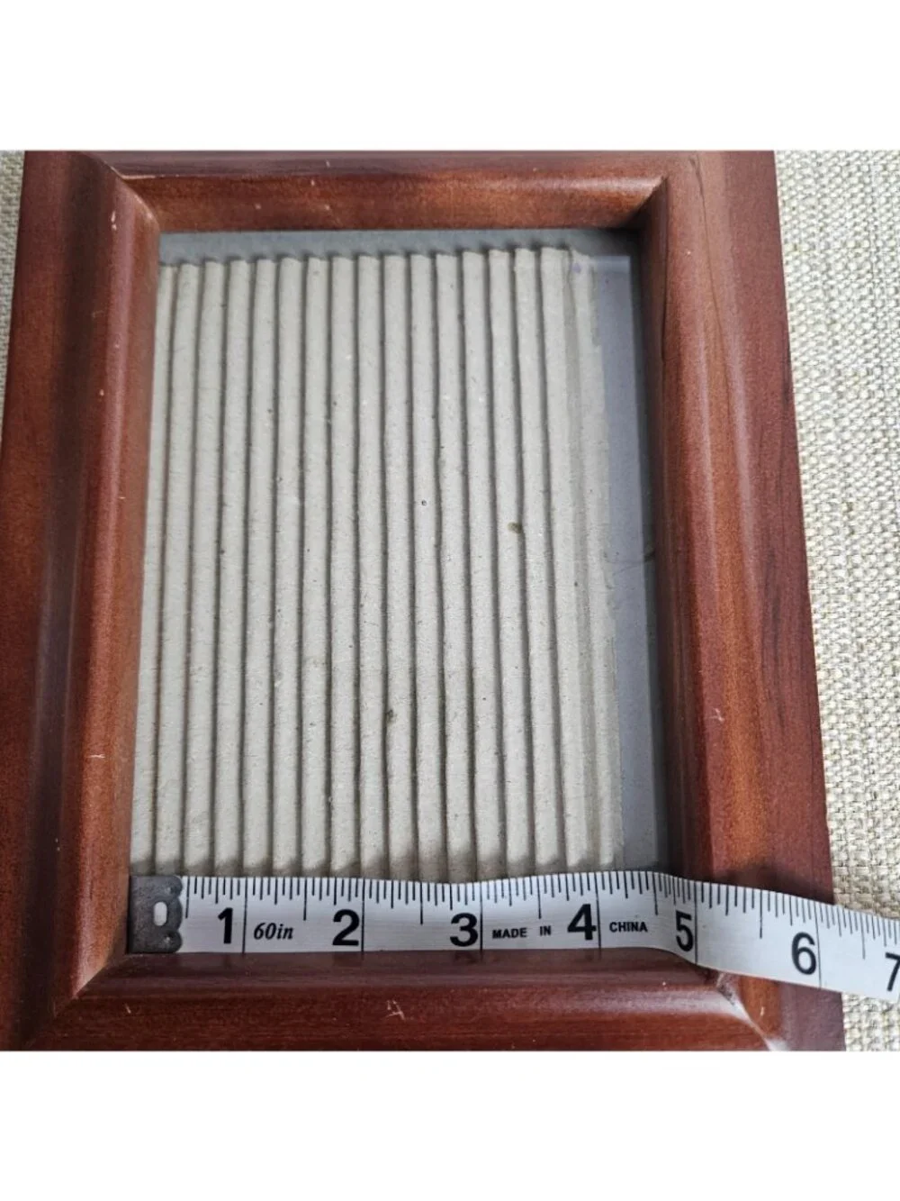 Wood Picture Frame 5x7 Tabletop Easel Back Minimalist Classic Warm Decor